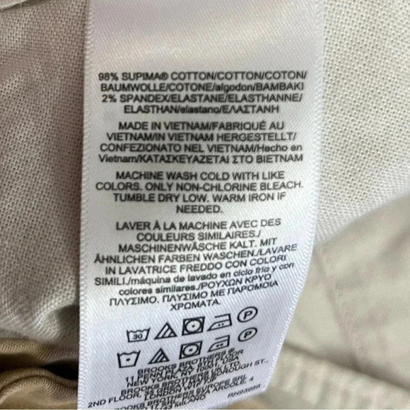 Brooks Brothers • Supima Cotton Flat Front Shorts - Picture 7 of 10